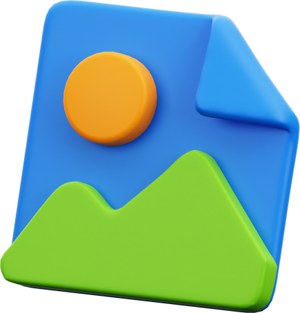 3D Image Picture Design Icon Illustration